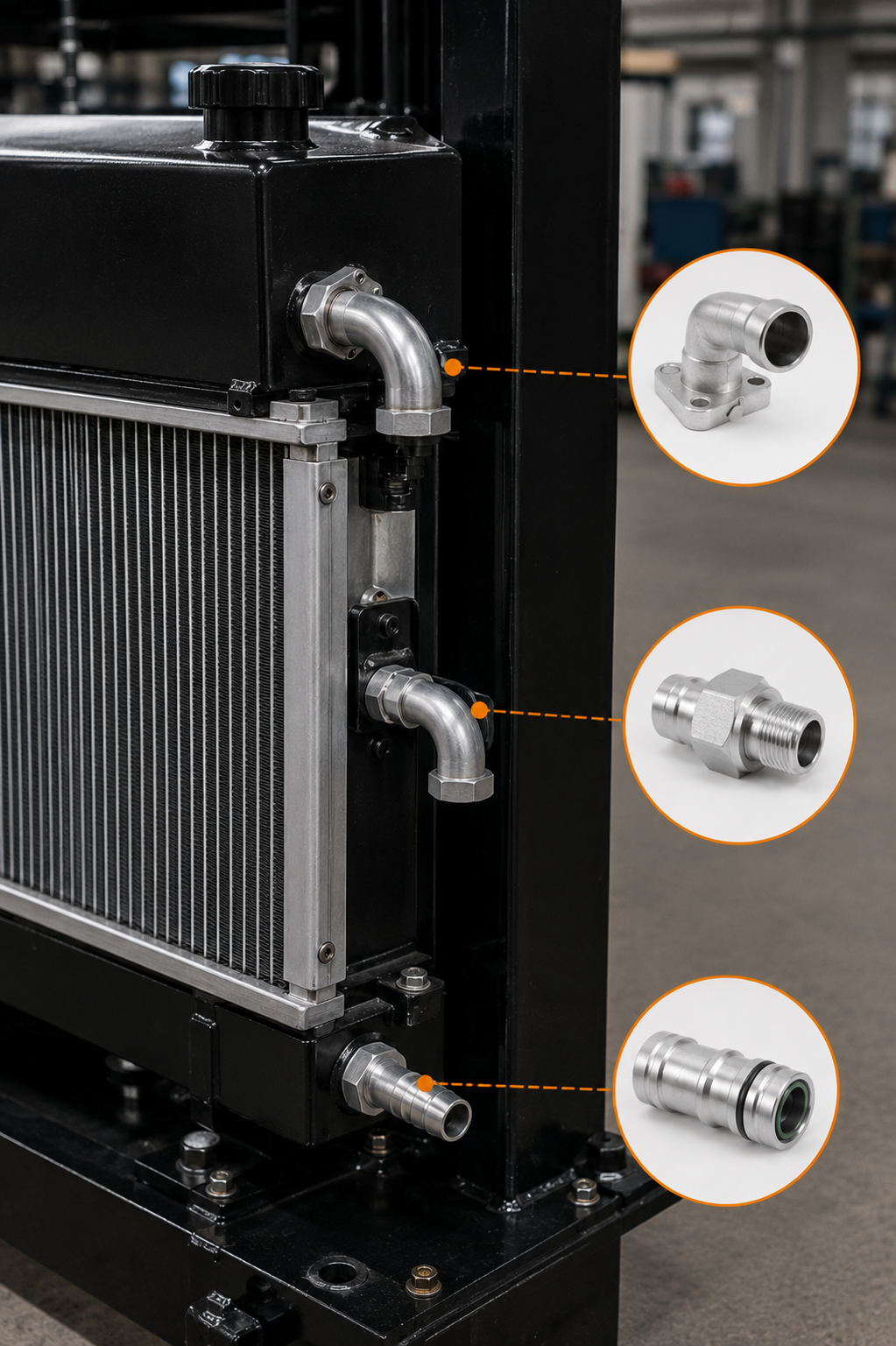 Fluid connection components